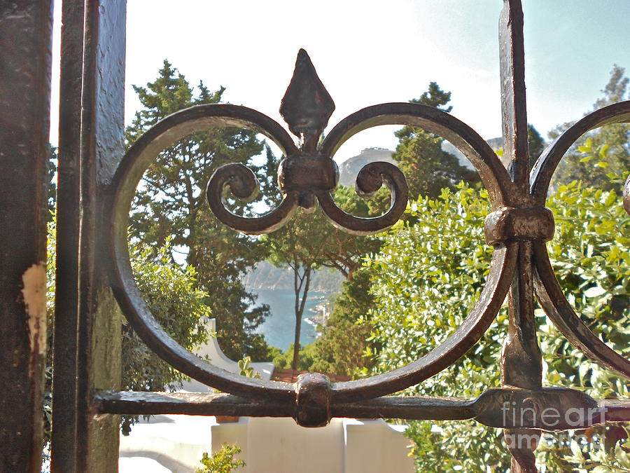 Capri through gate Photograph by Italian Art