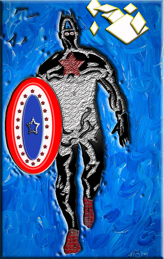 Captain America To The Rescue Mixed Media by Robert Margetts