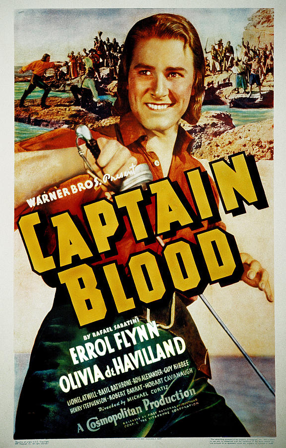 Captain Blood, Errol Flynn, 1935 Photograph by Everett