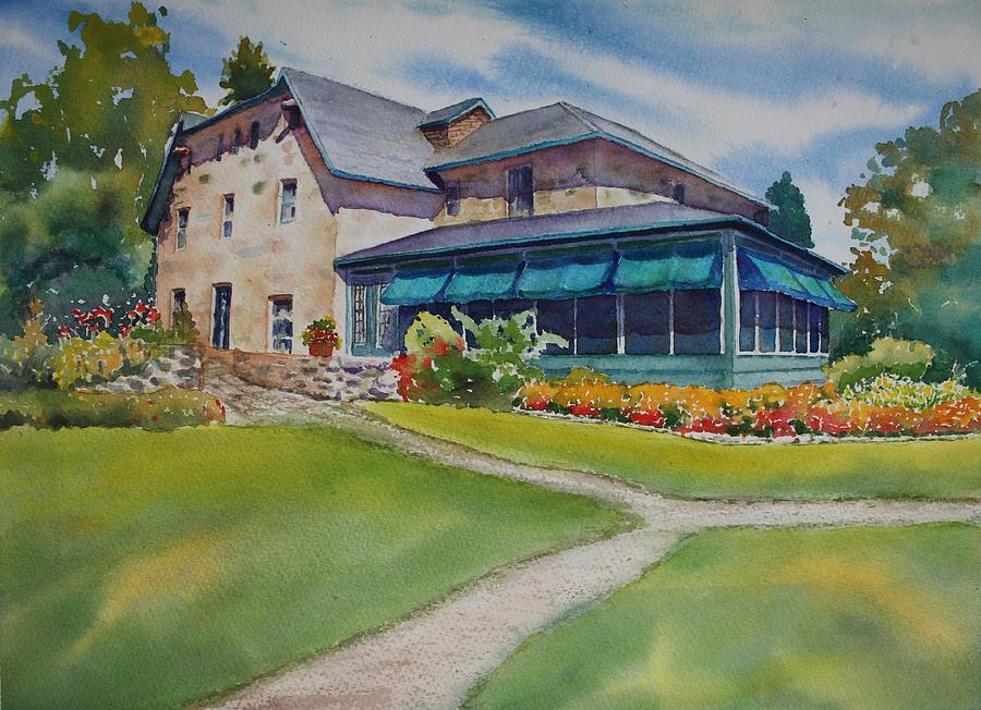 Captain Kennedy House side view Painting by Ruth Kamenev