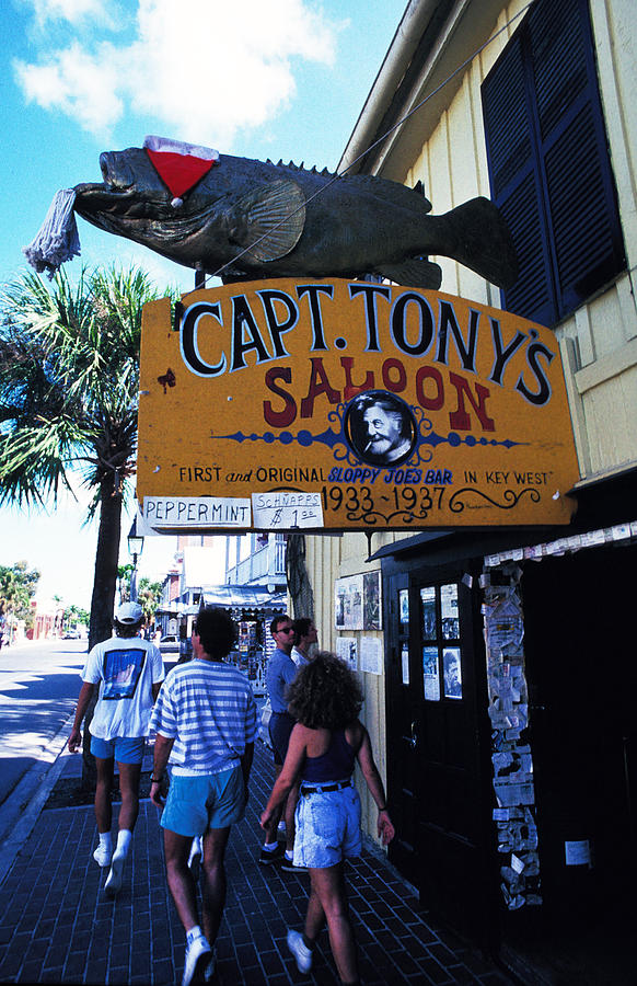 Fish Photograph - Captain Tonys Saloon by Carl Purcell