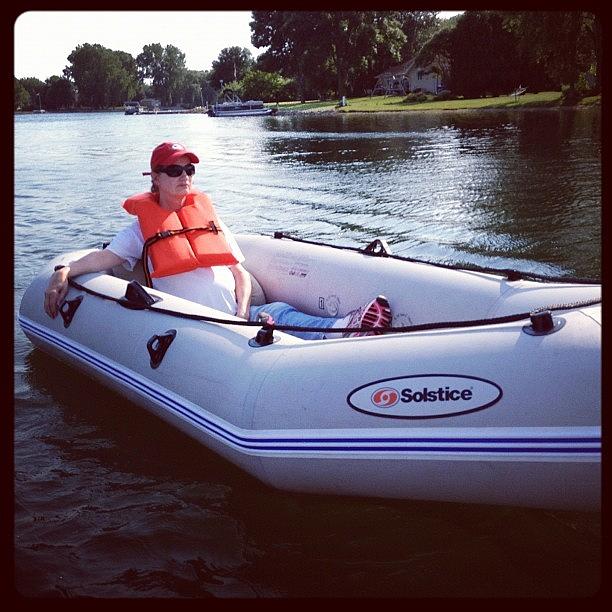 #captainmaryc Out On The Water! #mttboat Photograph by MyTEAM TRIUMPH Wisconsin Chapter