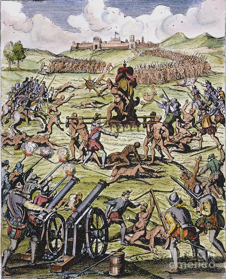 Capture Of Atahualpa, Photograph by Granger