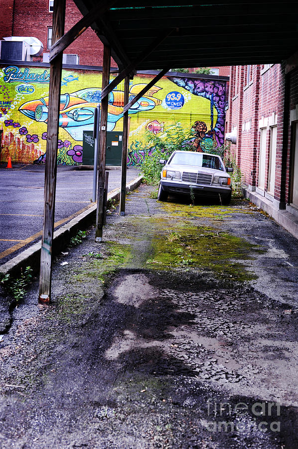 Nature Photograph - Car And Street Art by HD Connelly