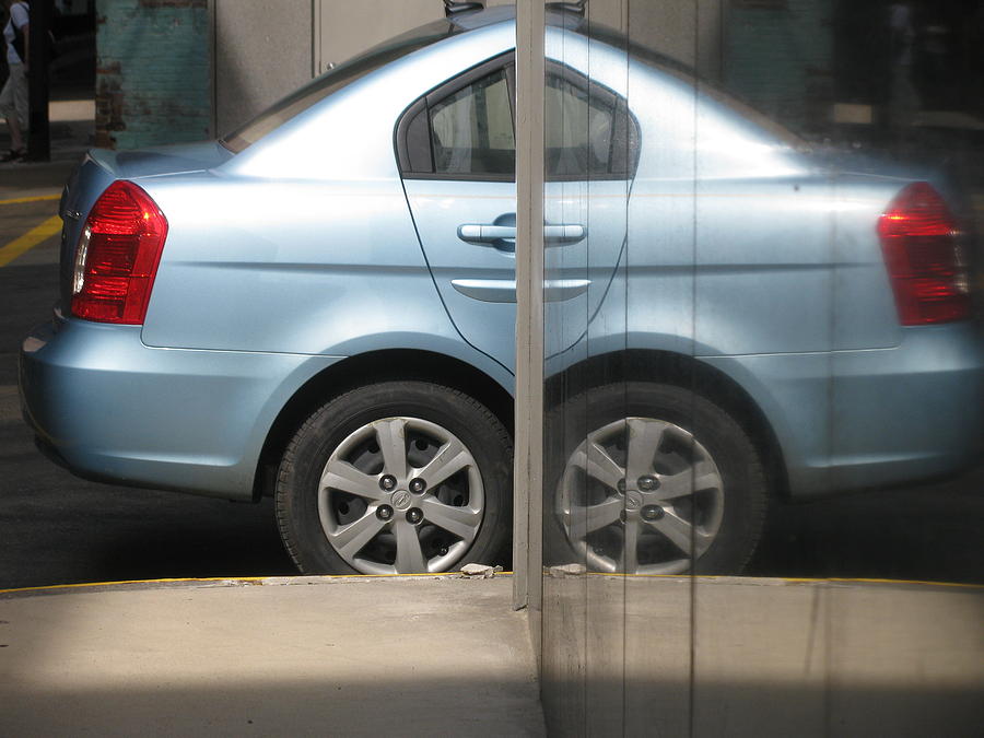 Car Reflection Photograph by Alfred Ng