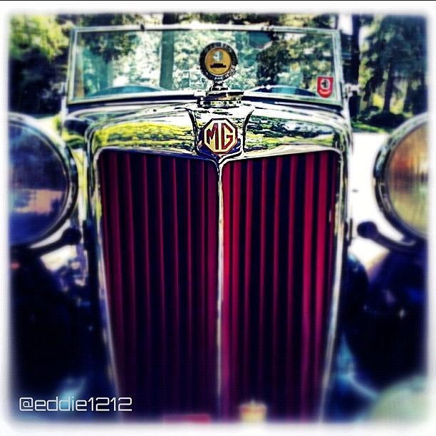 Vintage Photograph - #car #shine #chrome #black #reflection by Eddie Urwalek