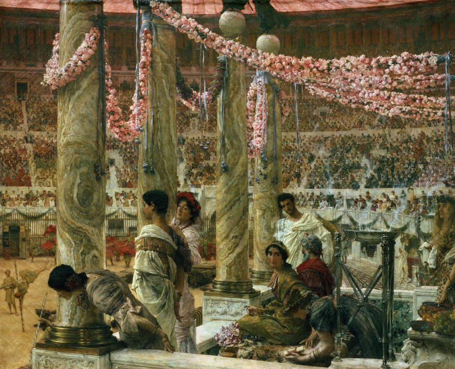Flower Painting - Caracalla and Geta by Lawrence Alma-Tadema