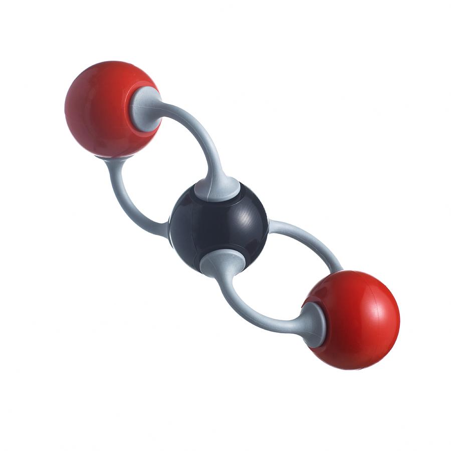 Pattern Photograph - Carbon Dioxide Molecule by 