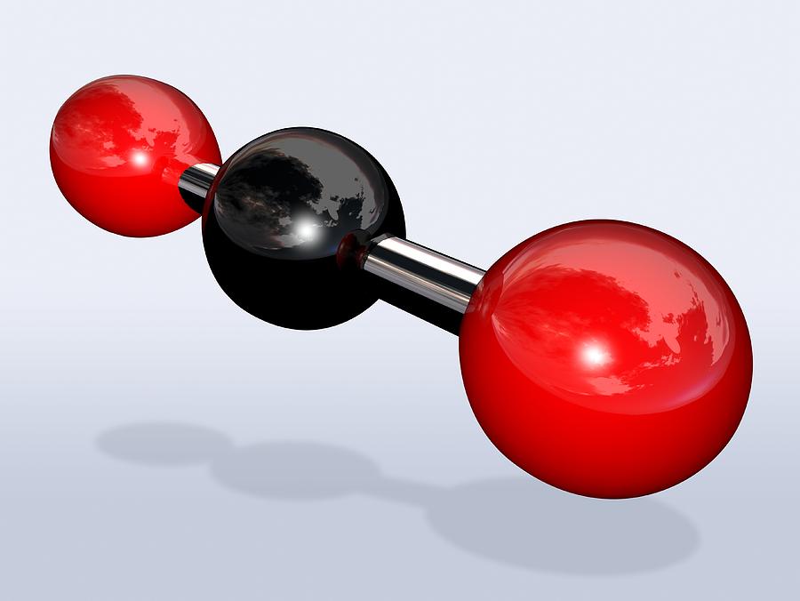 carbon dioxide gas molecule