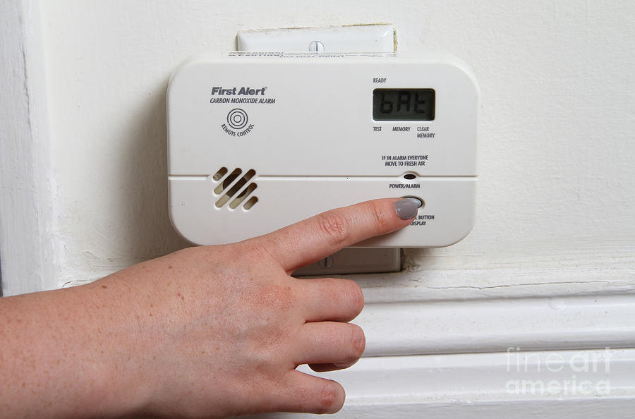 Carbon Monoxide Alarm Photograph by Photo Researchers, Inc.