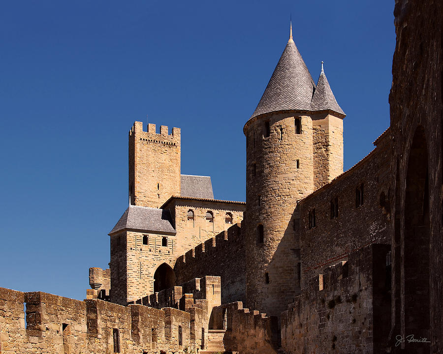 Castle Photograph - Carcassonne Castle by Joe Bonita
