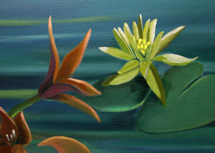 Card of Tropical Conversation Painting by Nancy Griswold