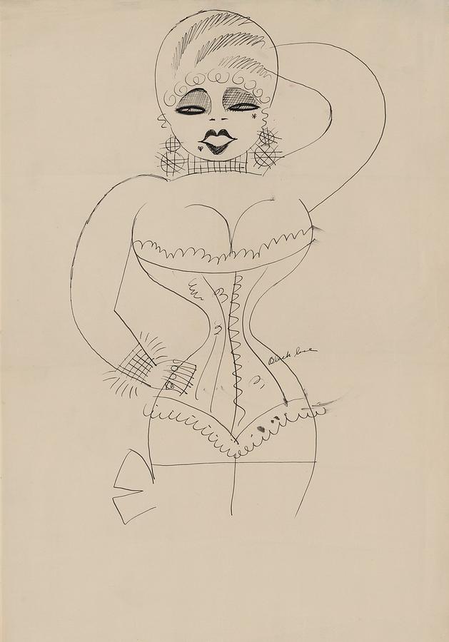 Caricature Of A Corseted Mae West Photograph by Everett