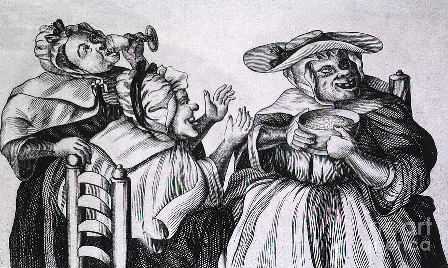 Caricature Of Three Alcoholics, 1773  by Science Source