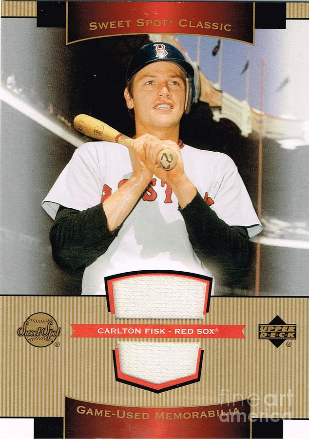 Carlton Fisk Mixed Media by Rob Hawkins Jr - Fine Art America