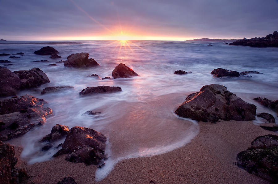 Carmel Sunset Photograph by Molly Wassenaar - Fine Art America