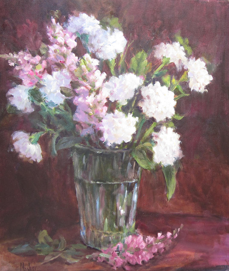 Carnations Painting by Liz Maness - Fine Art America