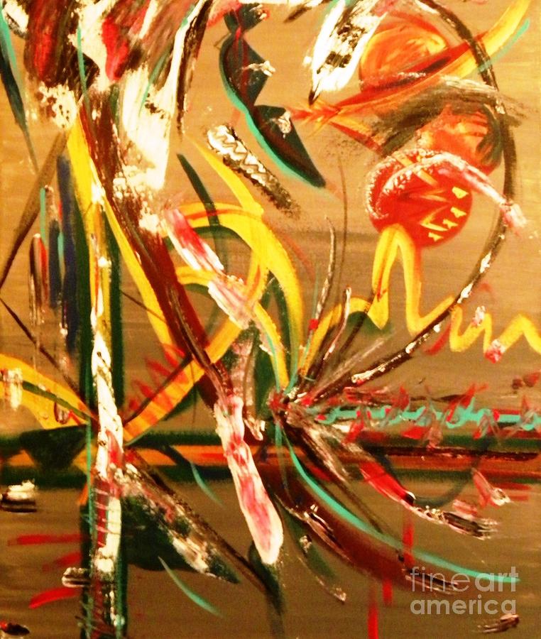 Carnival Collision Painting by Etta Harris