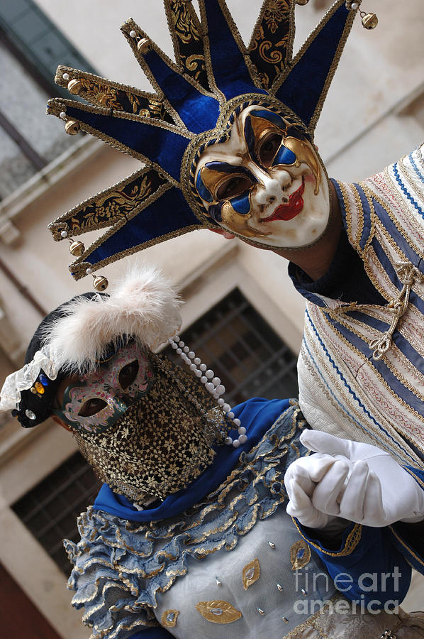 Carnival Costumes Venice Photograph by Bob Christopher