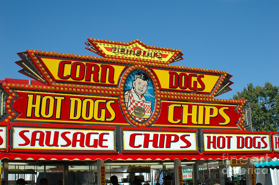 Carnival Festival Fun Fair Hot Dog Stand Photograph by Kathy Fornal