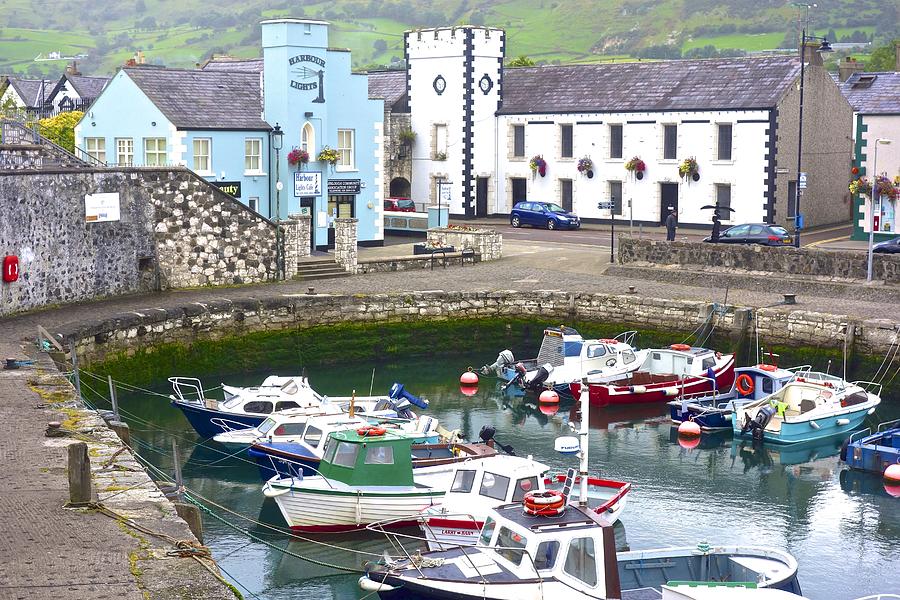 Boat Photograph - Carnlough Harbour by Norma Brock