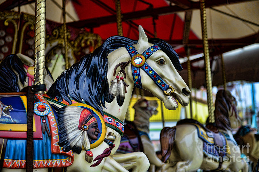Horse Photograph - Carousel Horse 6 by Paul Ward