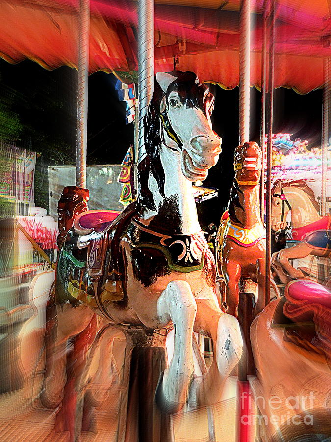Carousel Horses Photograph by Renee Trenholm