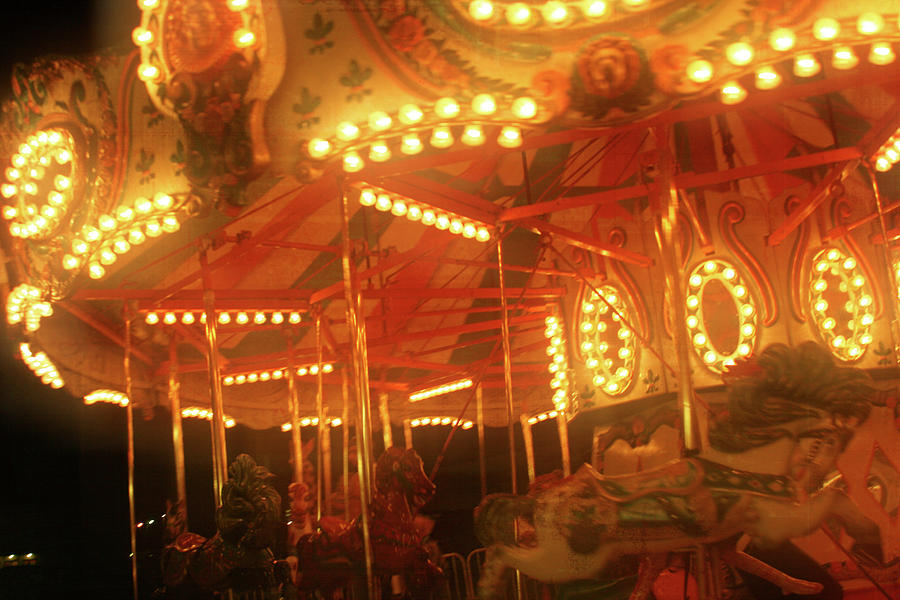 Carousel Lights Photograph by Toni Hopper