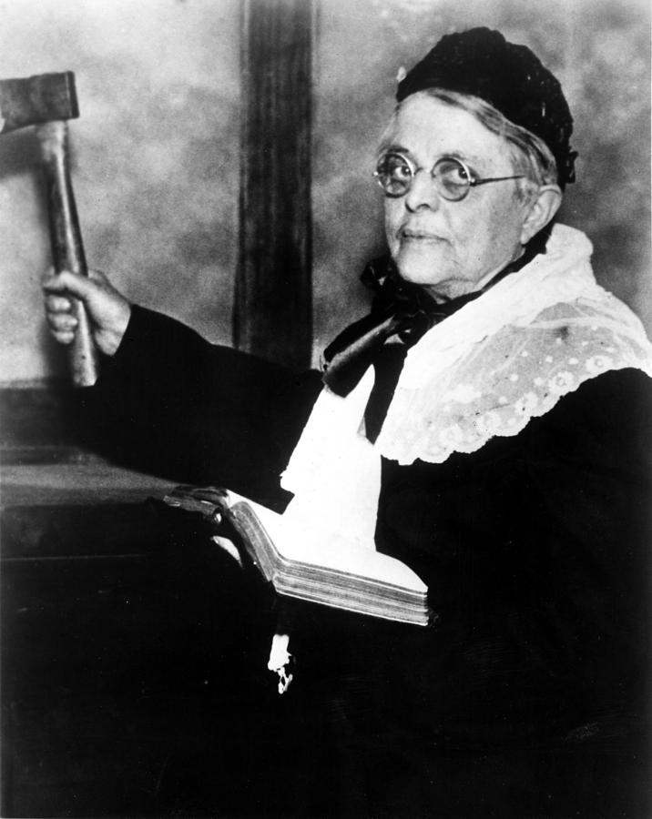 Carrie Nation, Circa 1900 Photograph by Everett