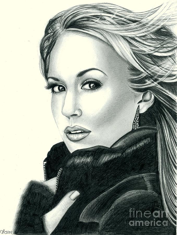 Carrie Underwood Drawing by Crystal Rosene