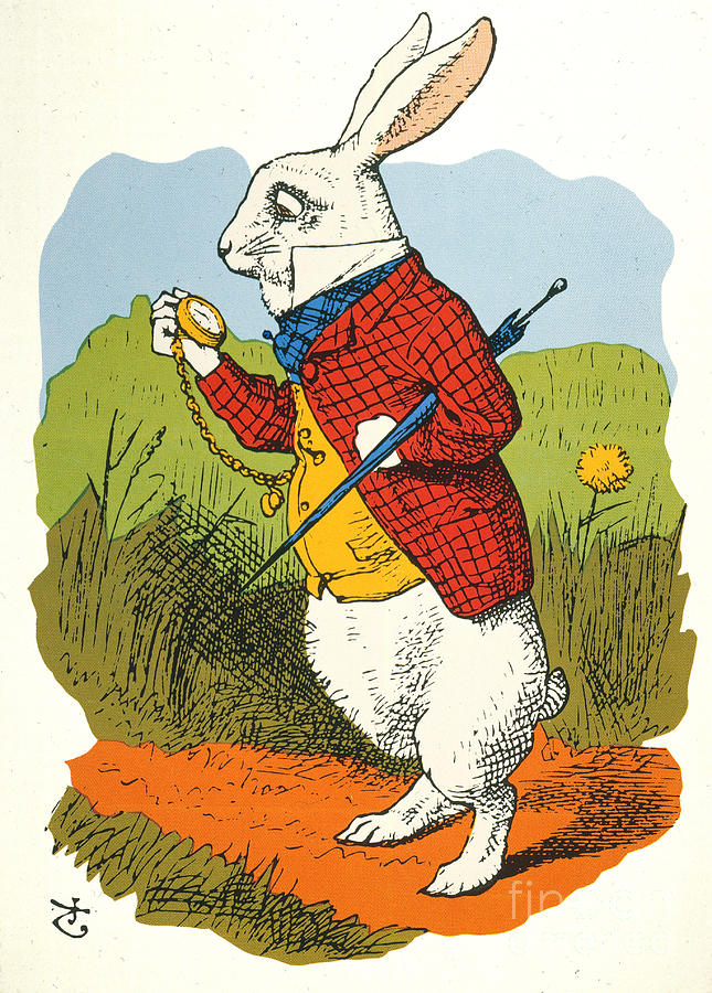 Carroll: White Rabbit 1865 Photograph by Granger