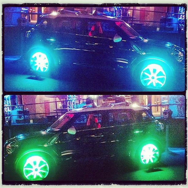 Car Photograph - #cars #minicooper #neon #tires #glow by Victor Wong