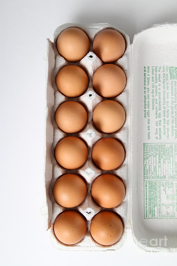Carton Of Eggs, 1 Of 13 Photograph by Photo Researchers, Inc.