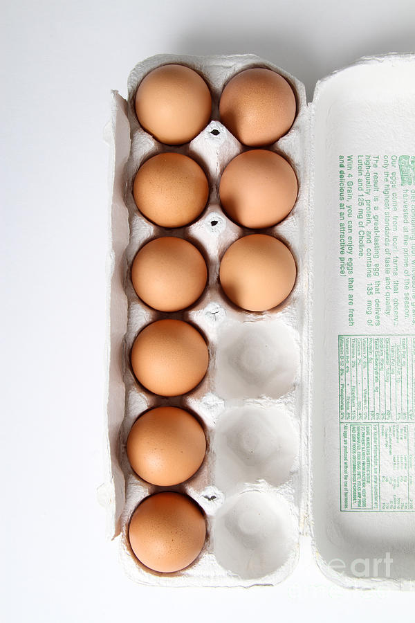 Carton Of Eggs, 4 Of 13 Photograph by Photo Researchers, Inc.