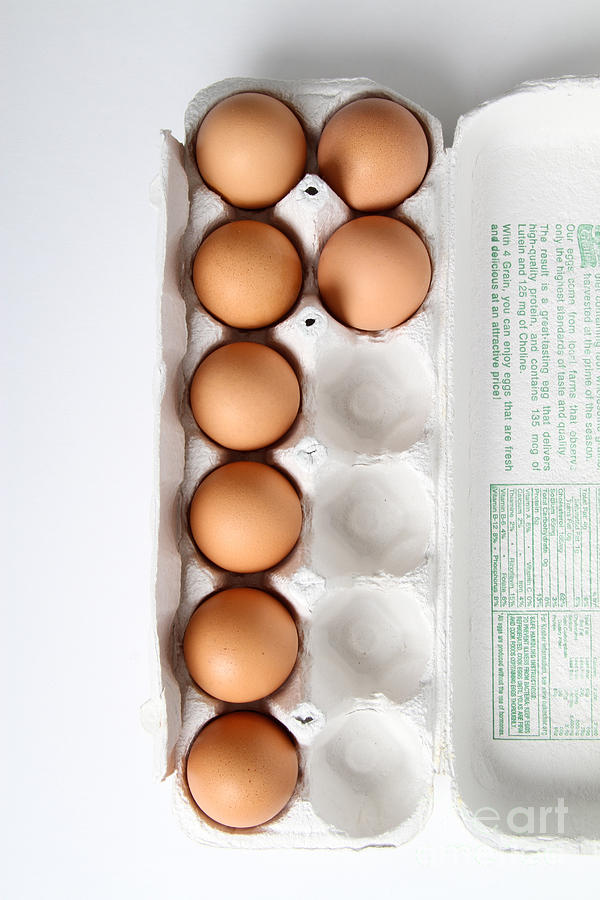 Carton Of Eggs, 5 Of 13 Photograph by Photo Researchers, Inc.