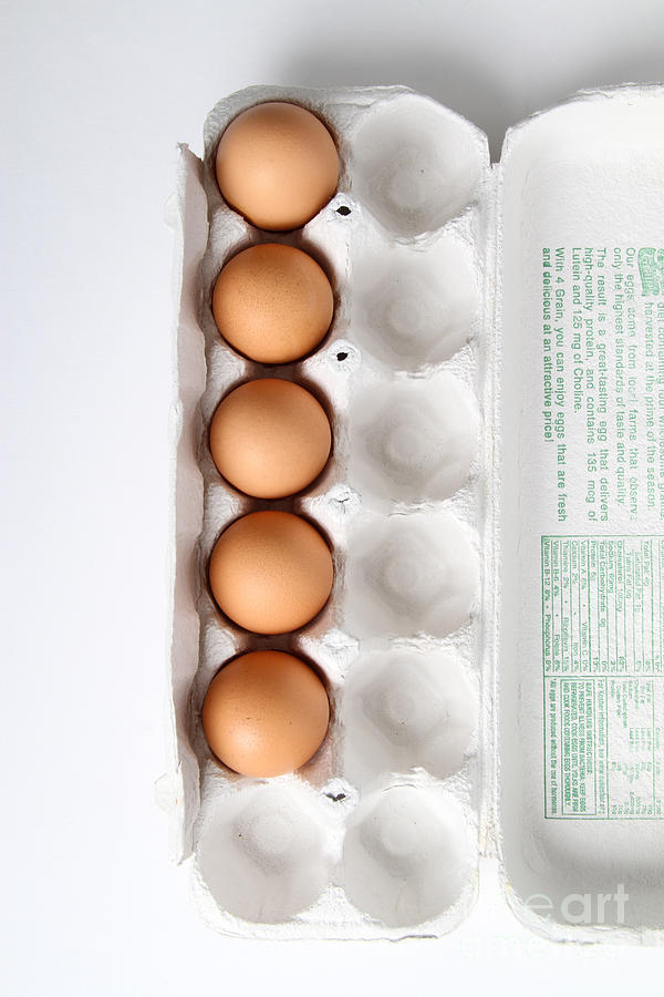 Carton Of Eggs, 8 Of 13 Photograph by Photo Researchers, Inc.