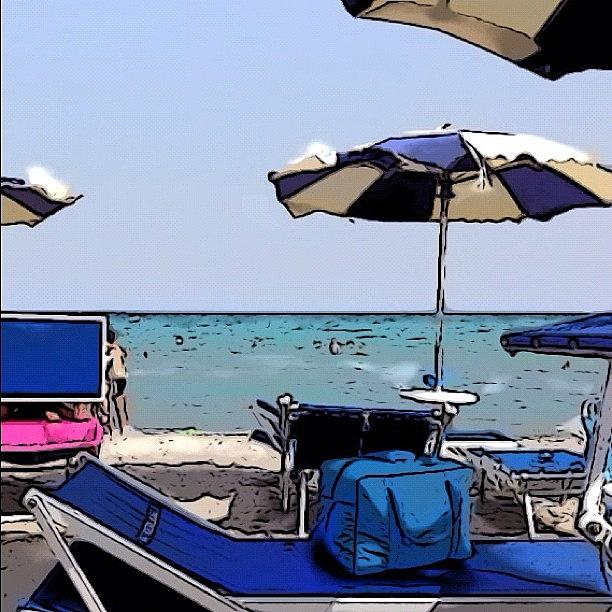 Summer Photograph - Cartoon Beach! #poetto#cagliari by Luca Ferretti