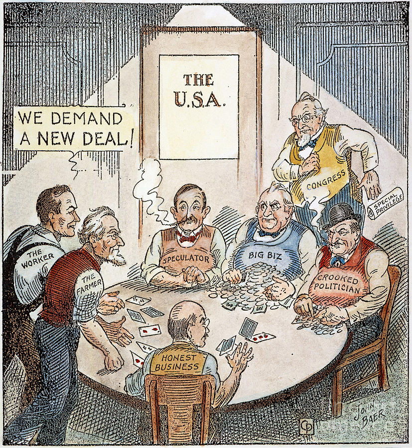 Cartoon: New Deal, 1932 Photograph by Granger