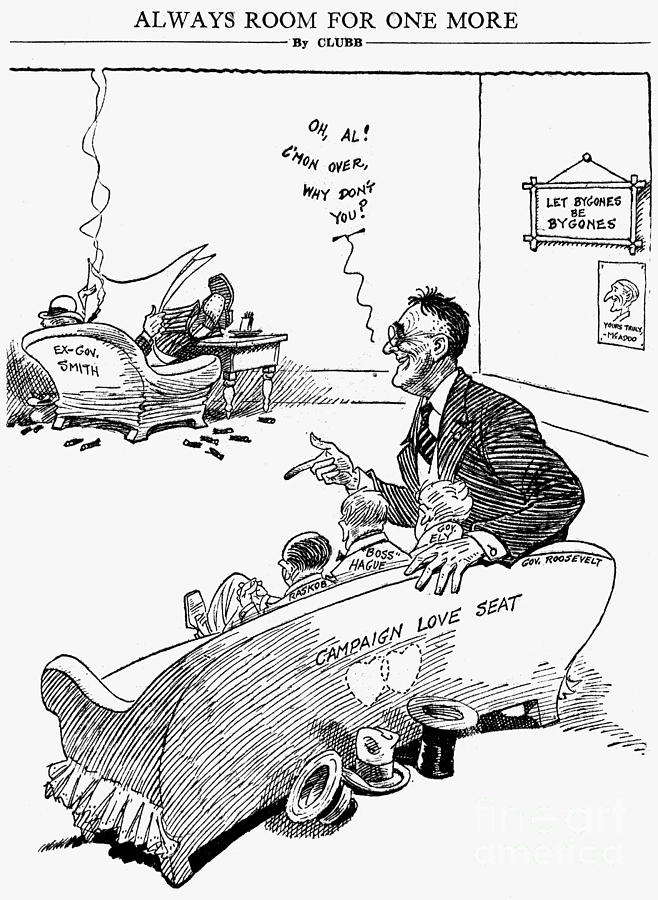 1932 Photograph - Cartoon: Roosevelt, 1932 by Granger
