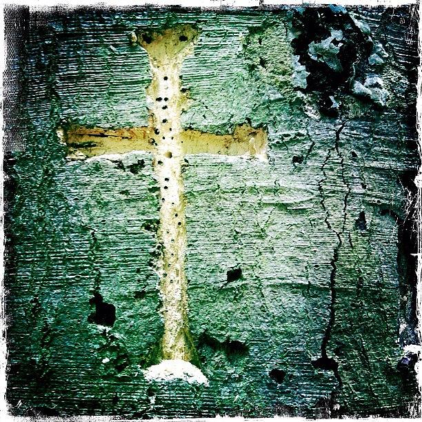 Carved Cross Photograph by Henk Goossens