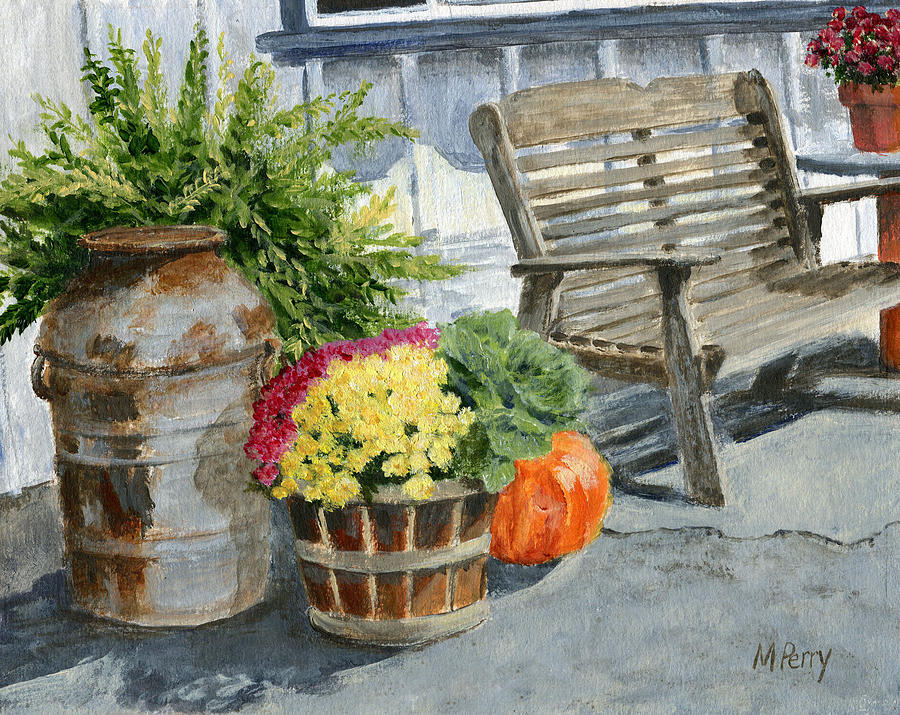 Carversville General Store Painting by Margie Perry
