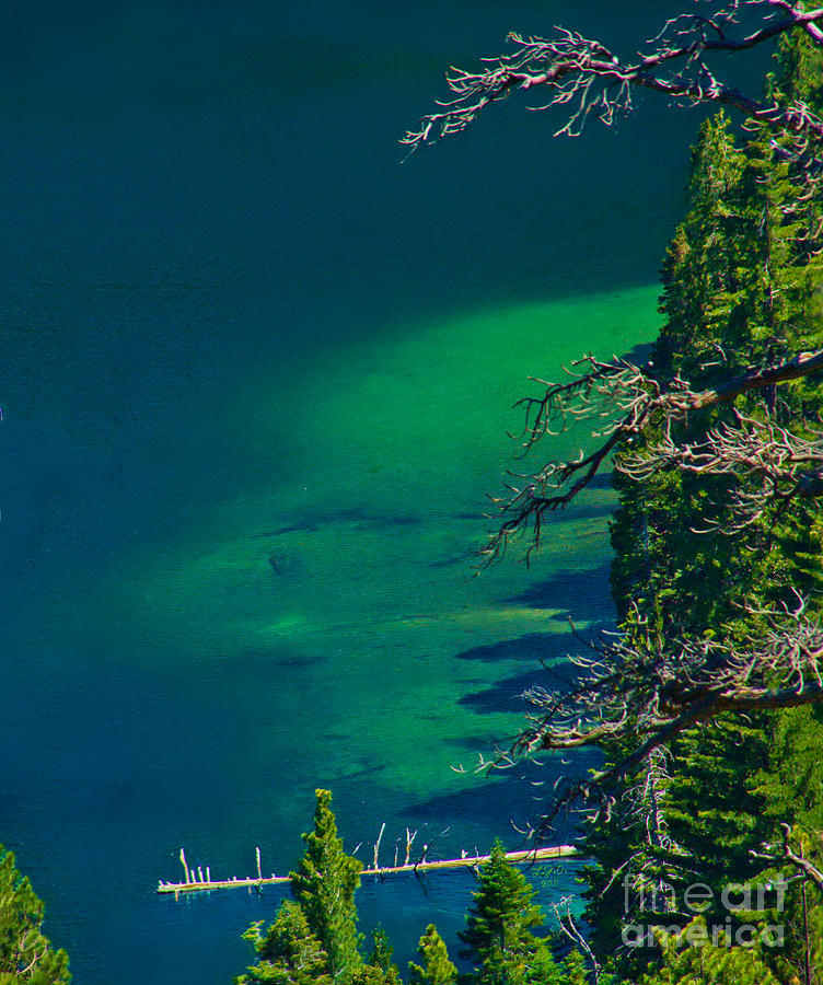 Cascade Lake Inlet Delta Digital Art by L J Oakes