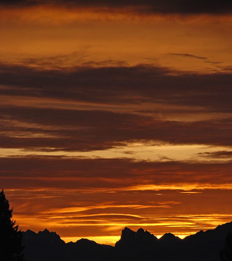 Mountain Photograph - Cascade Mountains Sunrise 2 by Carol Eliassen