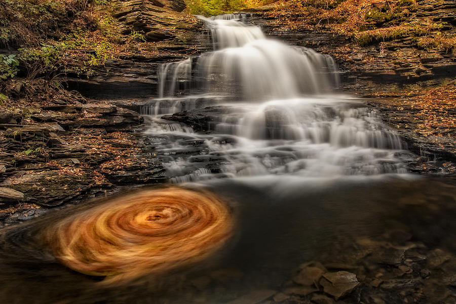 Cascading Swirls Photograph by Susan Candelario