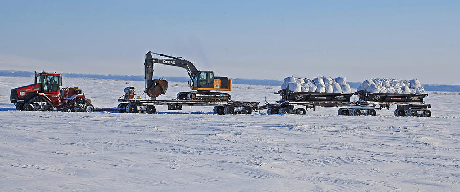 Case Tractor and Catterpillar in the Arctic Photograph by Sam Amato