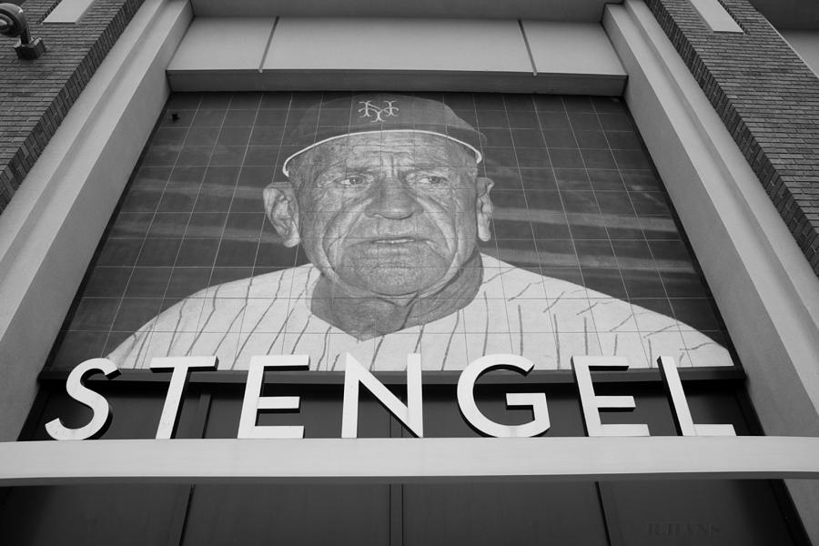 New York Mets Photograph - CASEY STENGEL in BLACK AND WHITE by Rob Hans