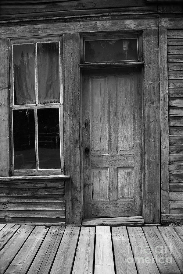 Cash Williams Door and Window Black and White Photograph by Rich Walter