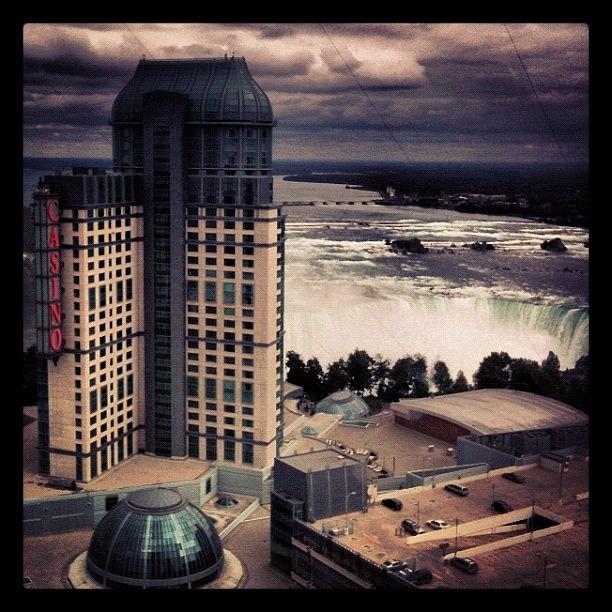 Architecture Photograph - Casino and Niagara Falls by Peter Ryan