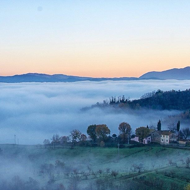 Casolari Nella Nebbia, Barberino Del Photograph by Tuscany Gram