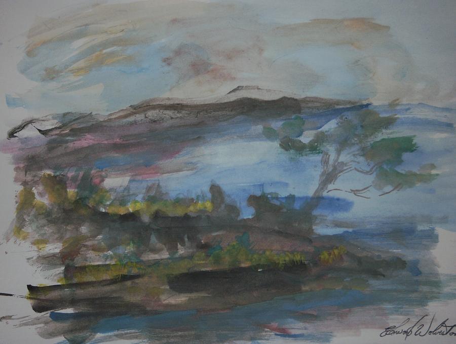 Shoreline Painting - Casper by Edward Wolverton